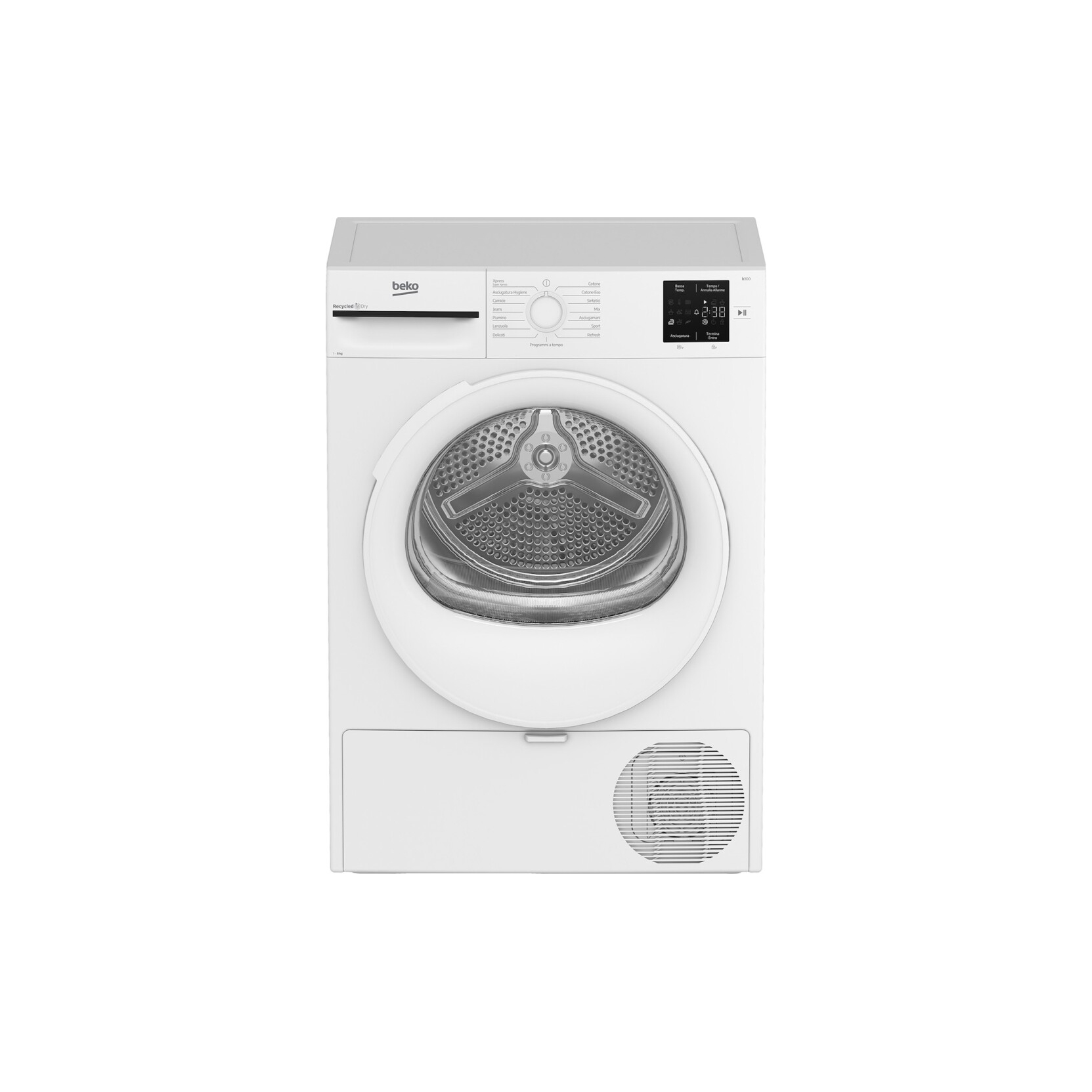 Beko asciugatrice BMT83EW 8 kg a pompa di calore
